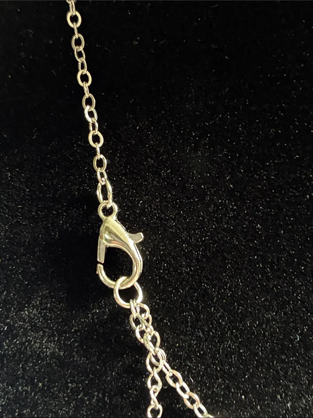 Heart Pendant Necklace with Girl and Cat and Multicolor Stones